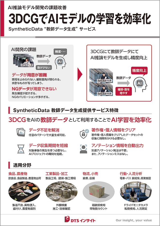 「教師データ生成」サービスパネル