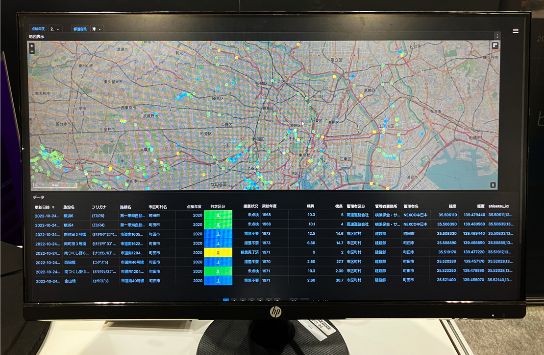 点検管理状況の一元管理