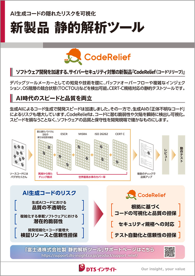 AI生成コードの隠れたリスクを可視化する、新製品CodeRelief