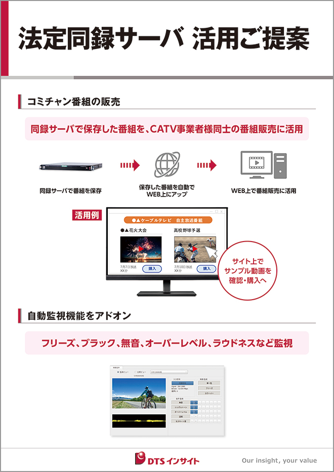 法定同録サーバ 活用ご提案パネル