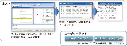 Print文とICEを融合　モニタポイント